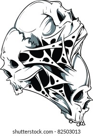 Vector skull illustration