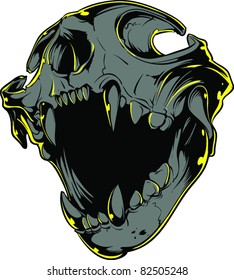 Vector skull illustration