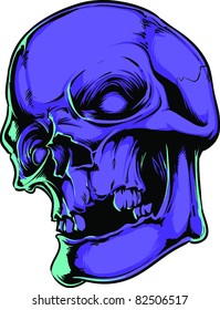 Vector skull illustration