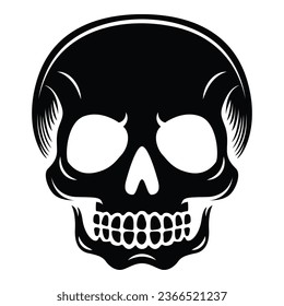 Vector Skull Illustration - Detailed and Artistic Skeleton Head Design
