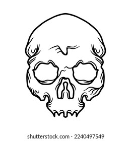 vector skull illustration that can be used for anything