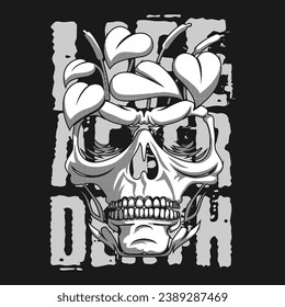 vector  skull life after death