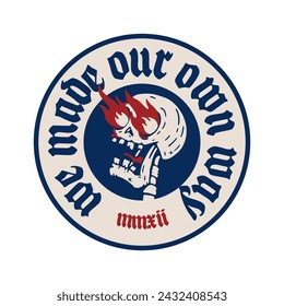 vector skull logo design for your brand