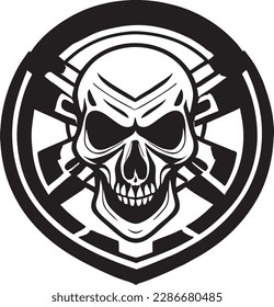 A vector skull logo illustration