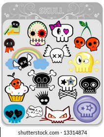 vector skull pack