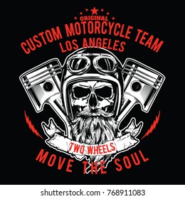 vector skull race print 