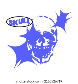 vector skull with star concept