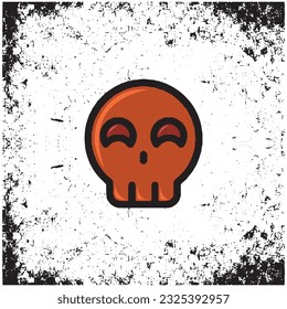 vector skull suitable for halloween theme