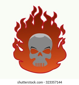 Vector of skull symbol or icon