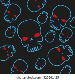 Vector of skull symbol or icon