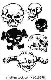 vector skull .This image is a vector illustration and can be scaled to any size without loss of resolution