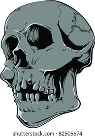 Vector Skull Zombie freak