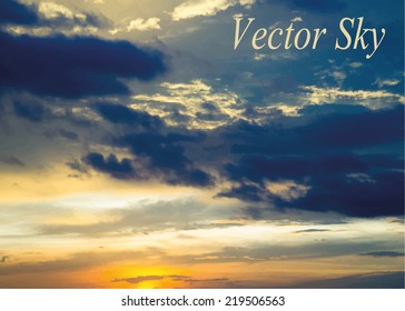 Vector sky