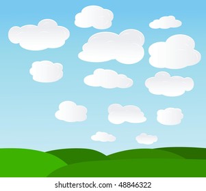 vector sky.