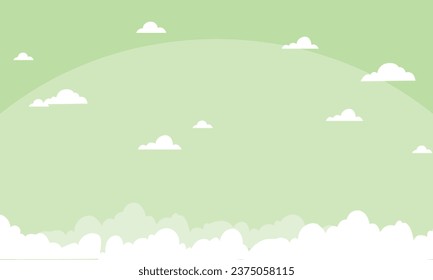  Fondo del cielo vectorial, vector de diseño pastel