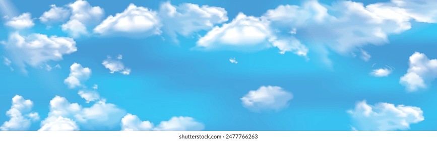 Vector sky blue background clouds.creat with mess effect.