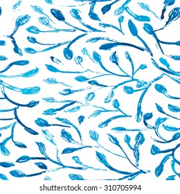 vector sky blue oil paint watercolor  illustration