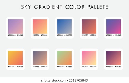 Colot Sky Pallete Vector