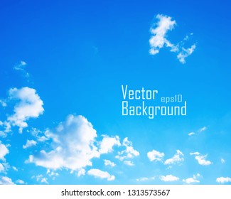 Vector Sky. High quality. Nature background.