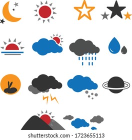 A VECTOR OF SKY AND NATURAL IN COLOR MODE.