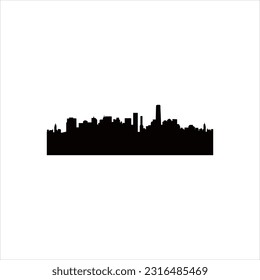 Vector skyline graphic for skyscraper 