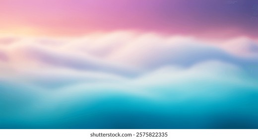 Vector skyscape. Blurred wavy cloud background. Dense turbid grid. Cloudy skies. Heaven nature