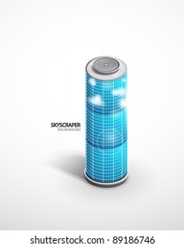 Vector skyscraper background