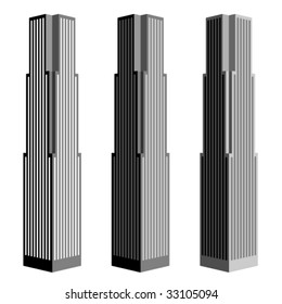 vector skyscraper symbols