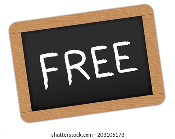 Vector Slate. Chalkboard with wooden frame for Sale Announcement, Useful element for your layout design. Premium Quality, Genuine and Satisfaction, Easy to Edit