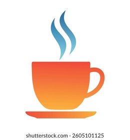 Vector Sleek and Minimalist Coffee Cup Emblem with a Contemporary Aesthetic for Branding and Cafe Logos