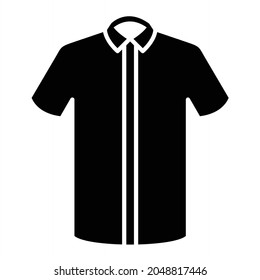 Vector Sleeveless Shirt Glyph Icon Design

