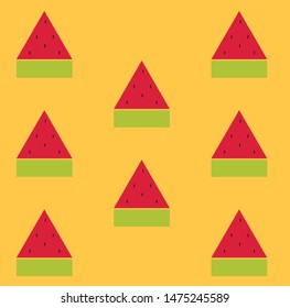 vector slice of watermelon pattern