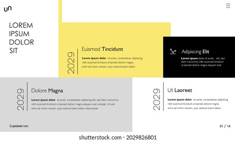 Vector slides for presentation. This You can be used for annual report and all type of company profile. Easy to edit and you can replace your own photos and color as well as text. Slide from set №2