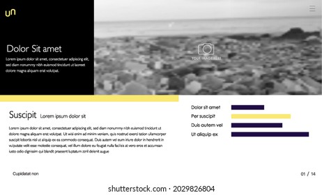 Vector slides for presentation. This You can be used for annual report and all type of company profile. Easy to edit and you can replace your own photos and color as well as text. Slide from set №2