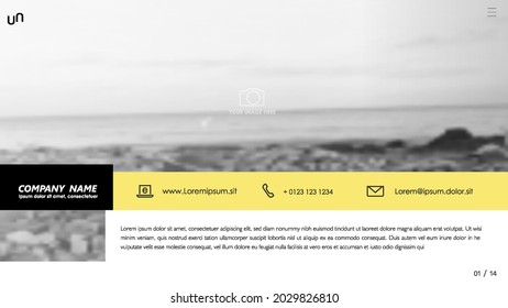 Vector slides for presentation. This You can be used for annual report and all type of company profile. Easy to edit and you can replace your own photos and color as well as text. Slide from set №2