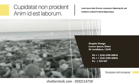 Vector slides for presentation. This You can be used for annual report and all type of company profile. Easy to edit and you can replace your own photos and color as well as text. Slide from set №5