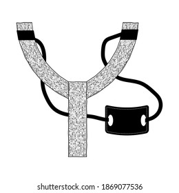 Icono de arma de disparo vectorial aislado en fondo blanco.