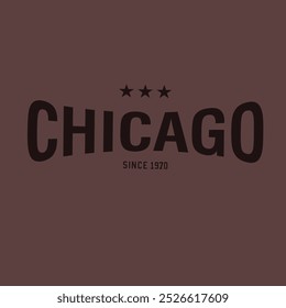 vector slogan city chicago text varsity typography usa design for vector ıllustration college
