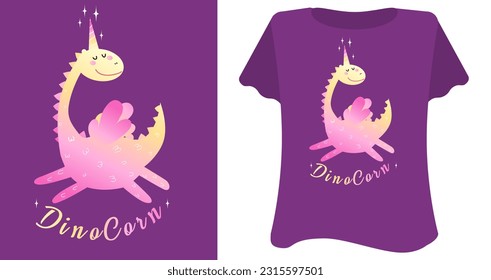 Vector slogan with dinosaurs on white  and purple background for t shirt. Inspirational quote card, invitation, banner,kids dino poster textile, dragon clothes, bed linen, office supplies