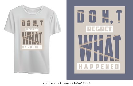 vector slogan letters mockup t shirt design