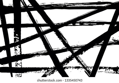 vector sloppy paint strokes on white background, handwork