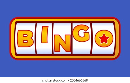 vector slot logo that says bingo