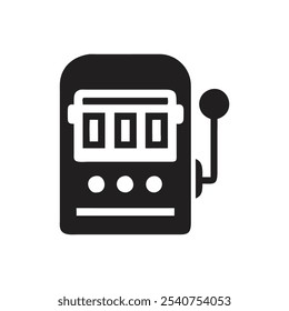 Vector Slot Machine Icon on white background