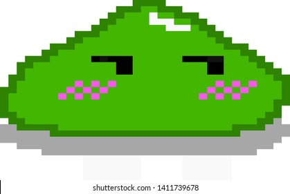 vector slum illustration in pixel graphic