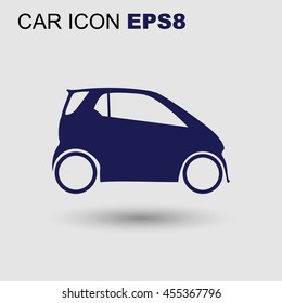 Vector small city car icon