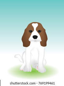 Vector of small dog sign for year 2018