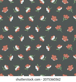 Vector small flower illustration seamless repeat pattern fashion fabric home decor print textile digital artwork