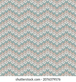Vector small knit herringbone in chevron zig zag seamless pattern background. Morocco ethnic tribal modern color design. Use for fabric, textile, interior decoration elements, upholstery.