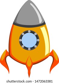 Vector of a small rocket