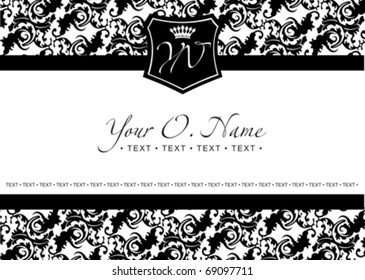 Vector Small Title Frame and Pattern
